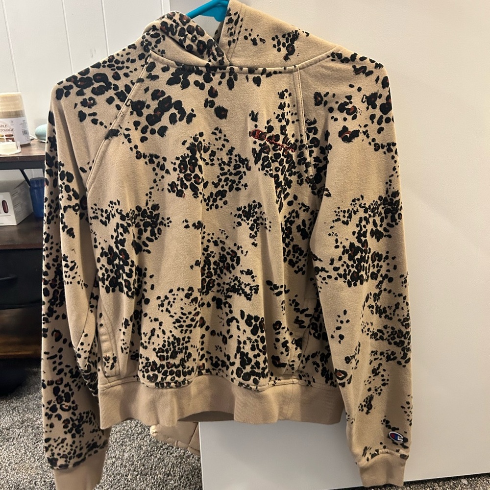 Champion Tan and Black Patterned Hoodie